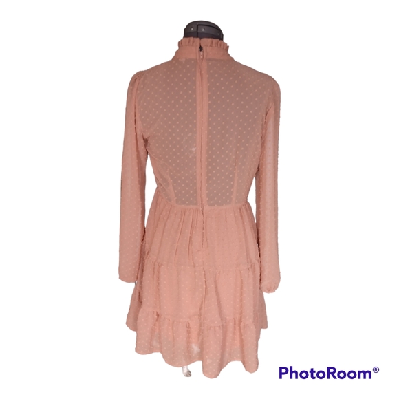 NWT TRIXXI, mini dress, burnt orange, Junior L - Picture 4 of 9